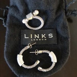 Gorgeous Links of London earrings and ring